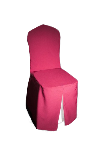 Pokrowiec na krzesło w kolorze różowym
