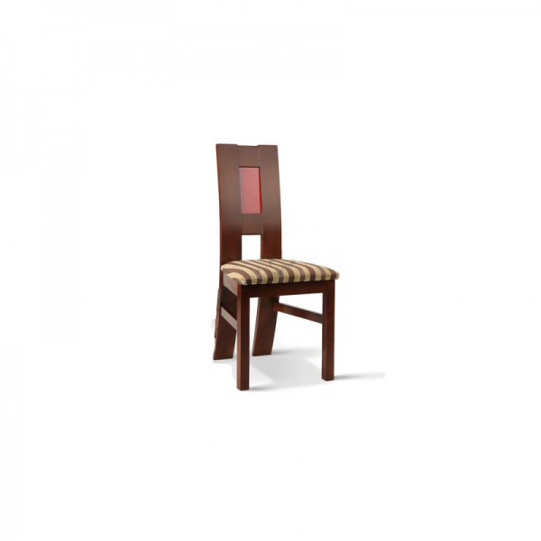 Szklane drewniane krzesło